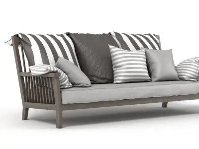 Gervasoni Gray Bench 3D model