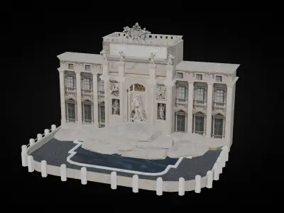 Italy Historical Building Pack Low-poly 3D model