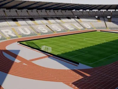 King Baudouin Stadium - Brussels Belgium 3D model