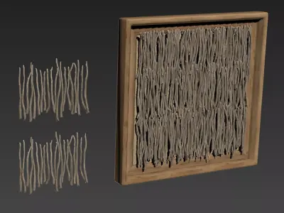 Branch decor n87c 3D model