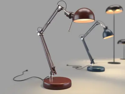 PBR Table Lamps Low-poly 3D model purchase