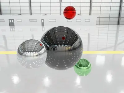 HDRI - Airplane Hangar Interior 11 - 8192x4096 Texture