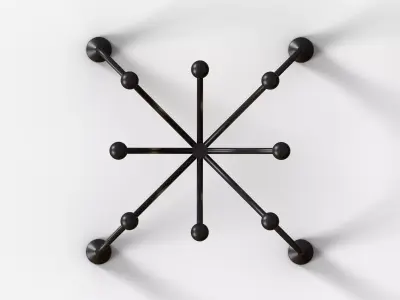 Black Floor Hanger 3D model