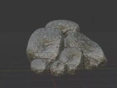 High Quality Rocks Pack Low-poly 3D model