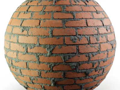 Brick Wall With Mortar - Seamless Texture