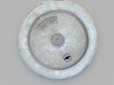 Sewer Grate 02 3D model