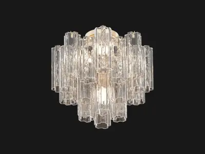 Addis 4 Light Semi Flush 3D model