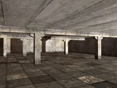 old building  Low-poly 3D model