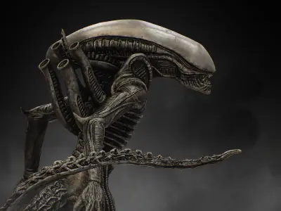 Xenomorph Low-poly 3D model