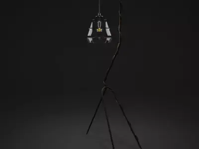 Holly Hunt Roman Ring Floor Lamp 3D model