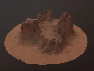 CANYON ROCK PBR Low-Poly Low-poly 3D model