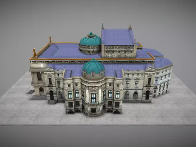 Palais Garnier Low-poly 3D model