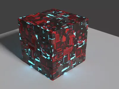 Sci Fi Box Low-poly 3D model purchase
