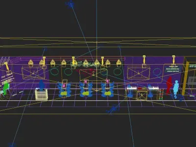 Exhibition Stand 4 Model Pack V-ray 2023 3D model