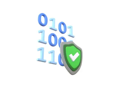 Data Protect Icon v1 001 Low-poly 3D model