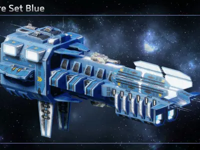 Repair Supply Space Station Low-poly 3D model