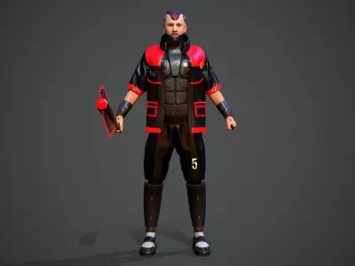 Tokyo Machine Boss Low-poly 3D model