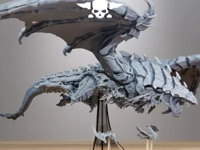 Xenarid Dragon 3D print model