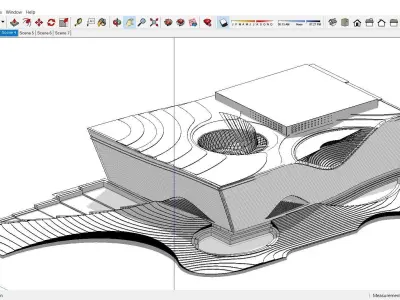 Sketchup Cultral Center F2 3D model