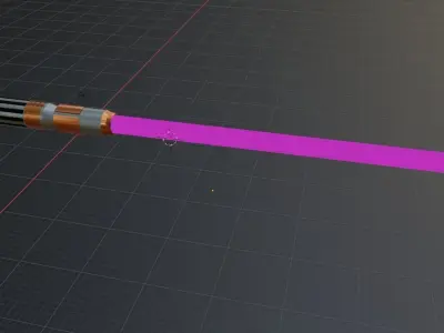 Mace Windu Lightsaber 3D print model