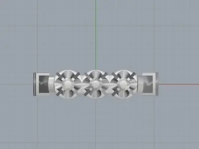 women ring 3D print model 172