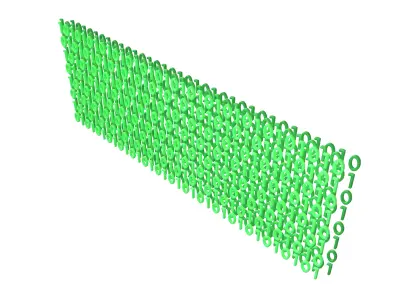 Binary 3D Style Background V2 001 3D model