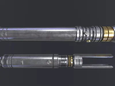 Star Wars KOTOR Lightsaber and Short Saber Low-poly 3D model