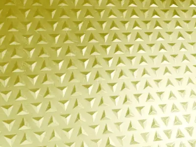 Golden Metal Pattern PBR Seamless Texture