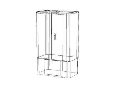 Phone Box Large Low-poly 3D model