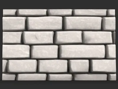 Rubble Stone Wall Low Poly Kit 3D print model purchase