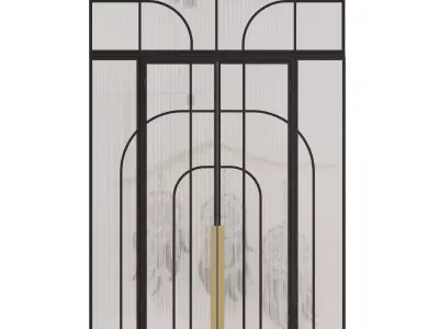 Entrance door set256 3D model