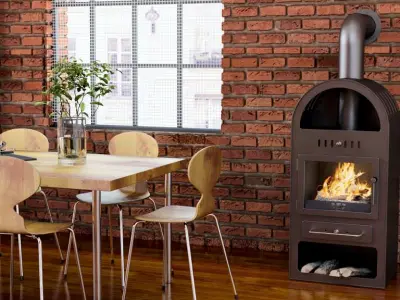 Realistic Fireplaces Collection types of 3D model