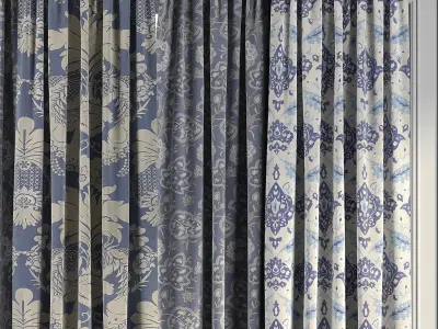 Curtain Set 77 3D model