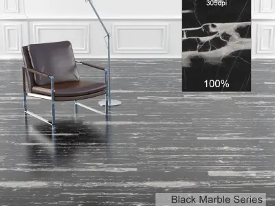 Black Marble Texture 4 3D model