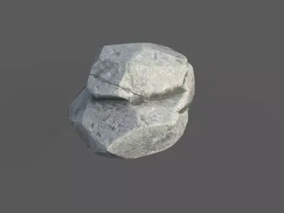Low Poly Rock 1 Game Ready Model Low-poly 3D model