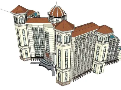 vacation spot-Resort-Fashion Leisure Hotel-0266 3D model