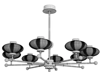NICOL chandelier Low-poly 3D model