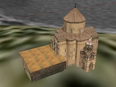 Architecture-Religion-God-Culture-Temple-033 church 3D model