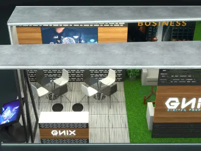 Booth Exhibition Stand Stall 3D print model