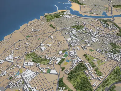 Rabat  Low-poly 3D model