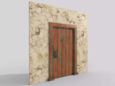 Modular 3D kit construction Historical interior Antique 3D model