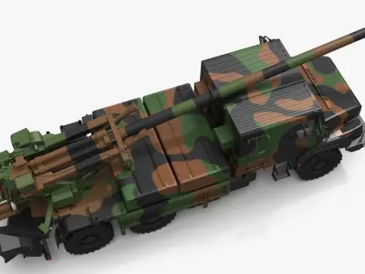  155mm Self-Propelled Howitzer Simplified 