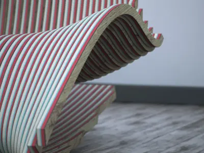 Diwani Rocking Chair by AE SUPERLAB 3D model