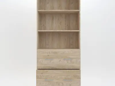 Wooden Cabinet Set 4 3D model