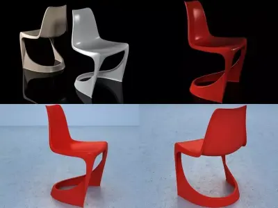290 Cantilever Chair 3D model