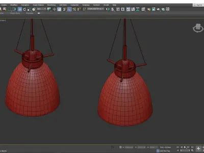 Castelli Pendant Light Low-poly 3D model