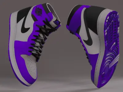 Nike Jordan  Low-poly 3D model