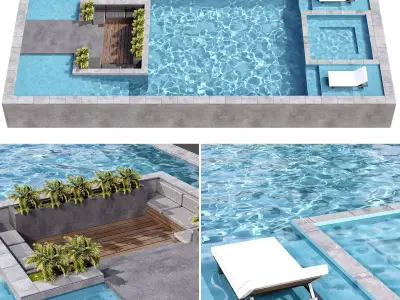 SWIMMING POOL NO111 A 3D model