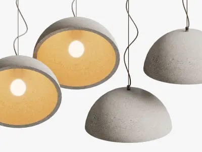 Pendant Grey Scale Wide 3D model