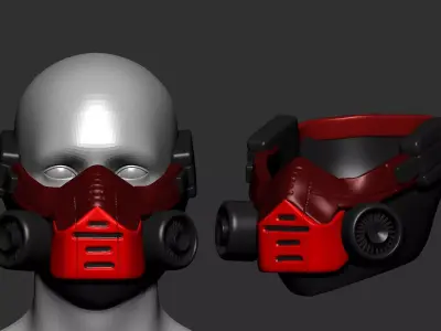 helmet high poly sculpt 3d printable  3D model 123